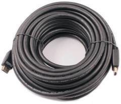 Кабель аудио-видео Lazco WH-111 HDMI (m)/HDMI (m) 15м. позолоч.конт. черный (9785)