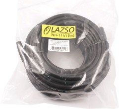 Кабель аудио-видео Lazco WH-111 HDMI (m)/HDMI (m) 15м. позолоч.конт. черный (9785)