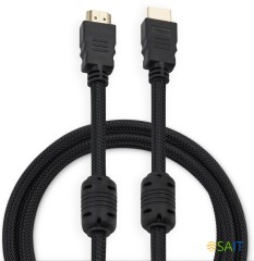 Кабель аудио-видео Buro HDMI (m)/HDMI (m) 2м. феррит.кольца позолоч.конт. черный (HDMI-V1.4-2MC)