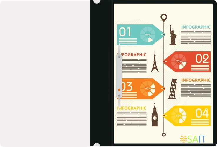 Папка-скоросшиватель Silwerhof Eco A4 прозрач.верх.лист пластик черный 0.11/0.13