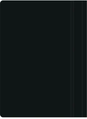 Папка-скоросшиватель Silwerhof Eco A4 прозрач.верх.лист пластик черный 0.11/0.13