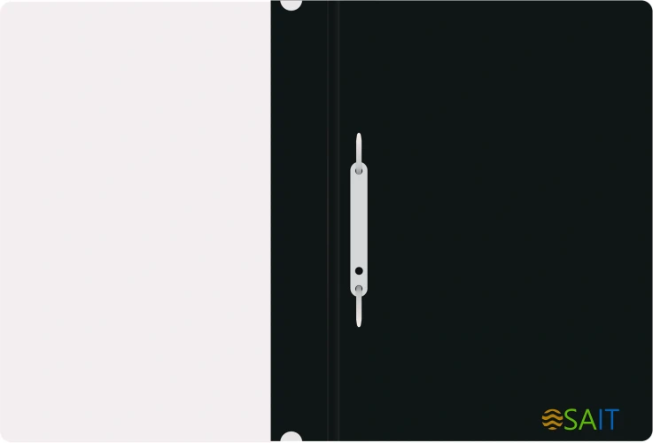 Папка-скоросшиватель Silwerhof Eco A4 прозрач.верх.лист пластик черный 0.11/0.13