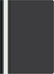 Папка-скоросшиватель Silwerhof Eco SE-PSE20/BLK A4 прозрач.верх.лист пластик черный 0.11/0.13