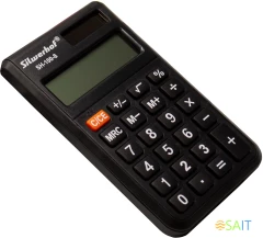 Калькулятор карманный Silwerhof SH-100-8 черный 8-разр.