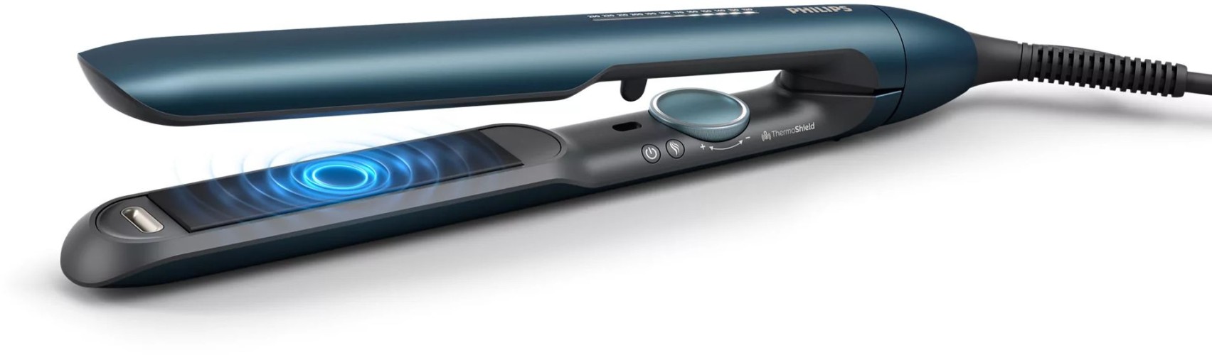 Выпрямитель Philips BHS732/00 бирюзовый макс.темп.:230С покрытие:керамическое с арган.маслом