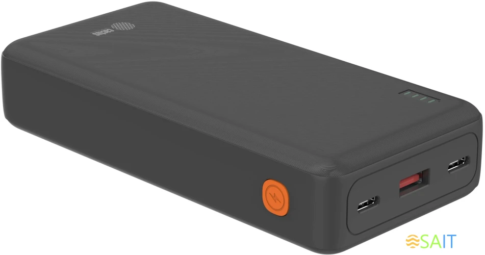 Мобильный аккумулятор Cactus CS-PBFSDA-20000 20000mAh 4.5A USB-A/2xUSB-C черный