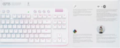 Клавиатура Logitech G715 TKL механическая белый USB беспроводная BT/Radio Multimedia for gamer LED (подставка для запястий) (920-010464)