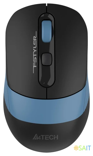 Мышь A4Tech Fstyler FB10C черный/синий оптическая 2000dpi беспров. BT/Radio USB 4but (FB10C ASH BLUE)