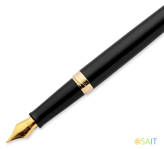 Ручка перьев. Waterman Hemisphere (CWS0920710) Matte Black GT F сталь нержавеющая подар.кор.