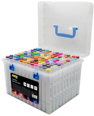 Набор маркеров для скетчинга Silwerhof Idea двойной пиш. наконечник 1-7мм 120цв. (120шт.) пластиковая коробка