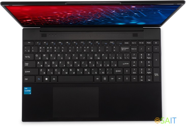 Ноутбук IRU Калибр 15TLG Core i3 1115G4 8Gb SSD256Gb Intel UHD Graphics G4 15.6" IPS FHD (1920x1080) Windows 11 trial (для ознакомления) black WiFi BT Cam 4000mAh (1911352)