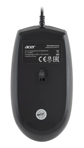 Клавиатура + мышь Acer OMW141 клав:черный мышь:черный USB (ZL.MCEEE.01M)