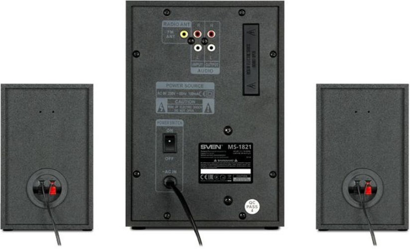 Колонки Sven MS-1821 2.1 черный 40Вт BT