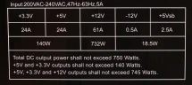 Блок питания Formula ATX 750W MONZA VL-750APB-85 80+ bronze (20+4pin) APFC 120mm fan 7xSATA RTL