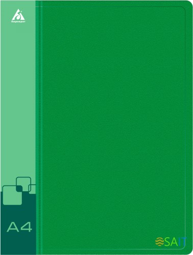 Папка метал.пруж.скоросш. Бюрократ -PZ07PGREEN A4 пластик 0.7мм внут.и торц.карм зеленый