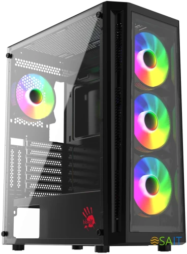 Корпус Bloody BD-CC120F черный без БП ATX 8x120mm 1xUSB2.0 1xUSB3.0 audio bott PSU