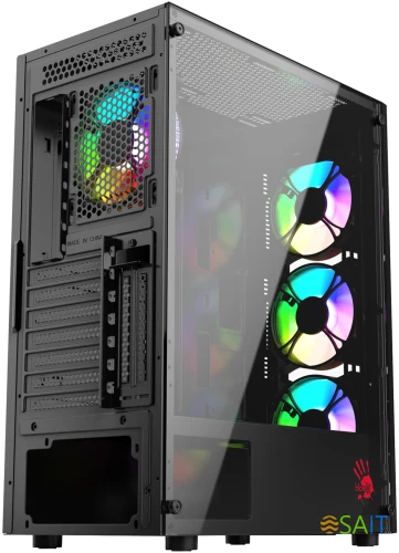 Корпус Bloody BD-CC120F черный без БП ATX 8x120mm 1xUSB2.0 1xUSB3.0 audio bott PSU