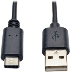 Кабель Tripplite U038-003 USB (m)-USB Type-C (m) 0.9м черный