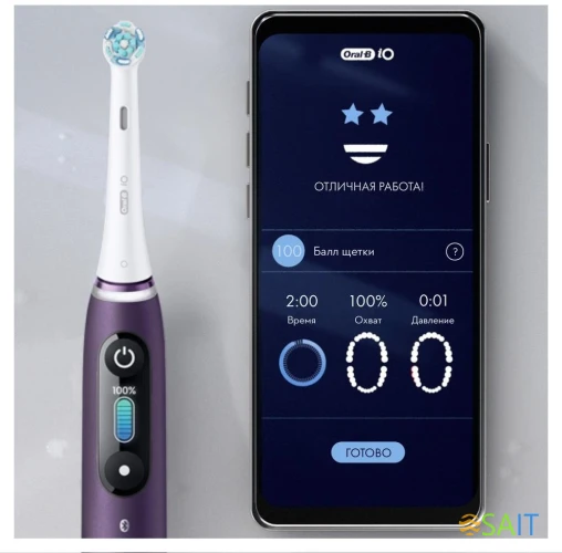 Зубная щетка электрическая Oral-B iO Series 8N Set + extra brushead черный
