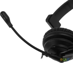 Наушники с микрофоном A4Tech HS-11 черный 2м накладные оголовье (HS-11/3.5MM PLUG/BLACK)