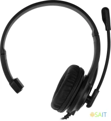 Наушники с микрофоном A4Tech HS-11 черный 2м накладные оголовье (HS-11/3.5MM PLUG/BLACK)