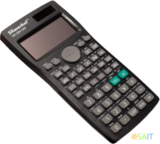Калькулятор научный Silwerhof SH-200-240 черный 10-разр.