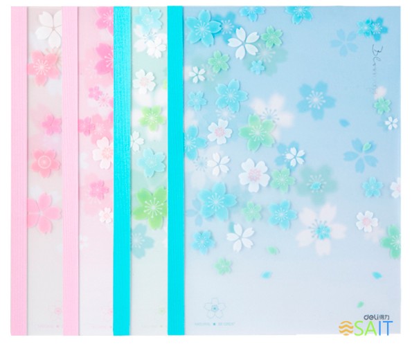 Тетрадь Deli SAKURA WPA540 A5 40л линейка ассорти