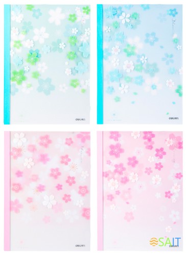 Тетрадь Deli SAKURA WPA540 A5 40л линейка ассорти