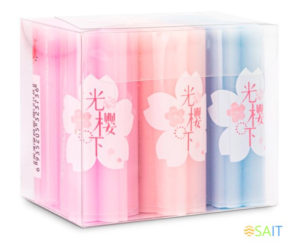 Ластик Deli 71136 22х22х55мм ПВХ ассорти