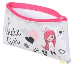 Пенал-косметичка Silwerhof 850949 Модница 1отд. 190х105мм текстиль