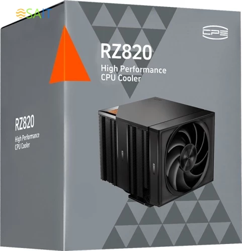 Устройство охлаждения(кулер) PcCooler RZ820 Soc-AM5/AM4/1200/1700/1851 черный 4-pin 32dB Al+Cu 300W 1860gr Ret (RZ820-BKNWNX-GL)