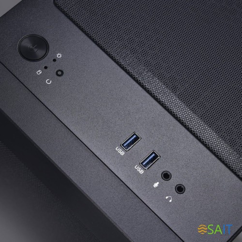 Корпус Lian-Li Lancool 205M Mesh черный без БП mATX 3x120mm 2x140mm 2xUSB3.0 audio bott PSU