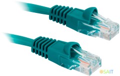 Патч-корд Buro UTP 4 пары cat.5E CCA molded 5м зеленый RJ-45 (m)-RJ-45 (m)