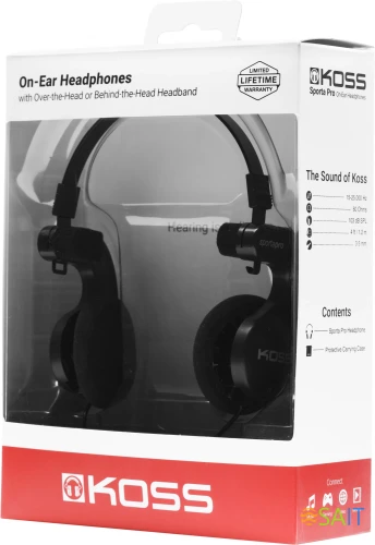 Наушники накладные Koss Sporta Pro 1.2м черный проводные оголовье (17101034)