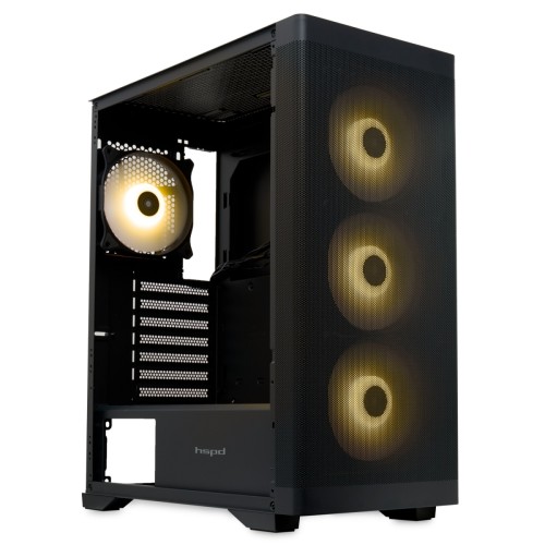 Корпус без блока питания HSPD M520-TGBK-ARGB