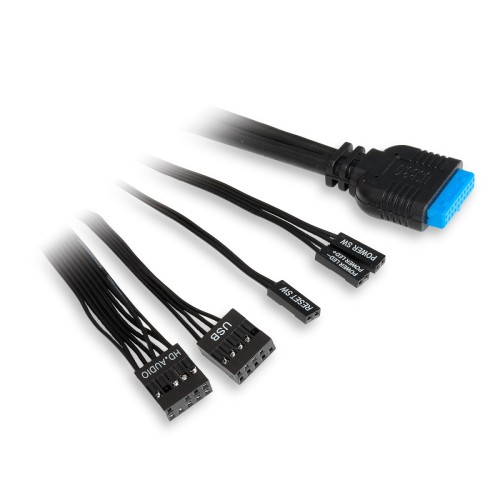 Корпус без блока питания HSPD M520-TGBK-ARGB
