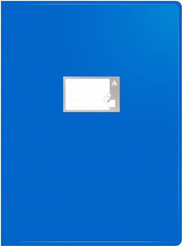 Папка с 20 прозр.вклад. Бюрократ -BPV20A3BLUE A3 пластик 0.8мм синий