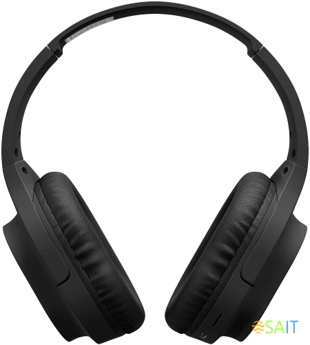 Гарнитура накладные Digma BT-18 черный беспроводные bluetooth оголовье (BT18B)