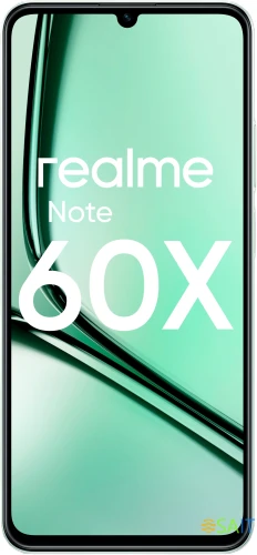 Смартфон Realme RMX3938 Note 60х 64Gb 3Gb зеленый моноблок 3G 4G 2Sim 6.74" 720x1600 Android 14 8Mpix 802.11 a/b/g/n/ac GPS GSM900/1800 GSM1900 A-GPS microSD max2048Gb
