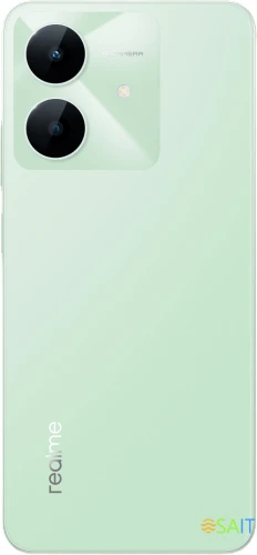 Смартфон Realme RMX3938 Note 60х 64Gb 3Gb зеленый моноблок 3G 4G 2Sim 6.74" 720x1600 Android 14 8Mpix 802.11 a/b/g/n/ac GPS GSM900/1800 GSM1900 A-GPS microSD max2048Gb