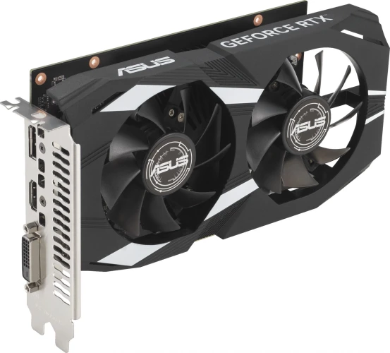Видеокарта Asus PCI-E 4.0 DUAL-RTX3050-O6G NVIDIA GeForce RTX 3050 6Gb 96bit GDDR6 1507/14000 DVIx1 HDMIx1 DPx1 HDCP Ret