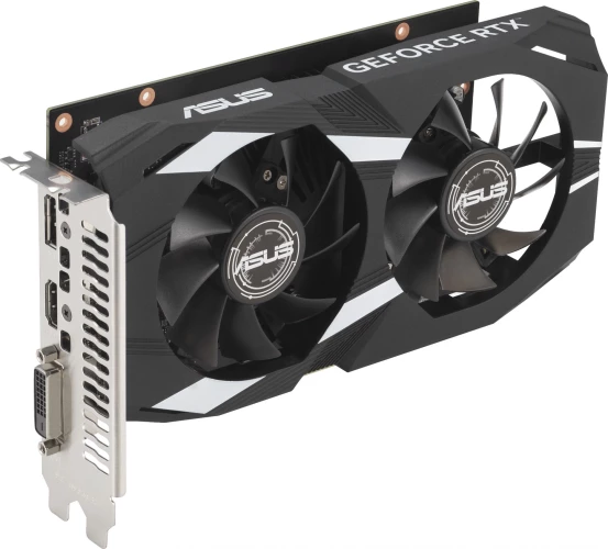 Видеокарта Asus PCI-E 4.0 DUAL-RTX3050-O6G NVIDIA GeForce RTX 3050 6Gb 96bit GDDR6 1507/14000 DVIx1 HDMIx1 DPx1 HDCP Ret
