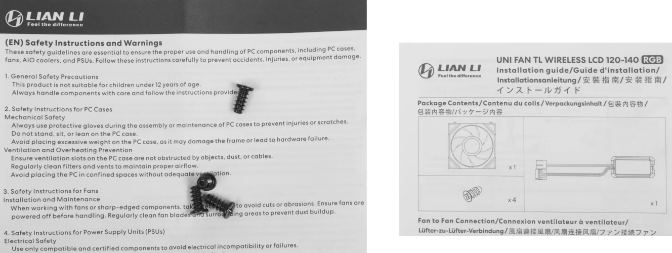 Вентилятор для корпуса Lian-Li Uni Fan TL Wireless LCD 120 LCD Reverse ARGB 120х124x28 черный 4-pin 31дБ (G99.12RTLLCD1W1B.R0) Ret