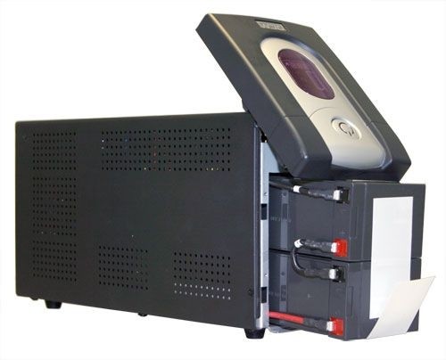 ИБП Powercom IMD-1025AP, LCD, линейно-интерактивный, 1025 ВA, 619 Вт, 4 розетки IEC320 C13 с резервным питанием, 2 розетки IEC320 C13 с фильтрацией, USB, защита RJ45/RJ11, ШхГхВ 130х382х192мм, 13.4 кг Powercom Imperial IMD-1025AP