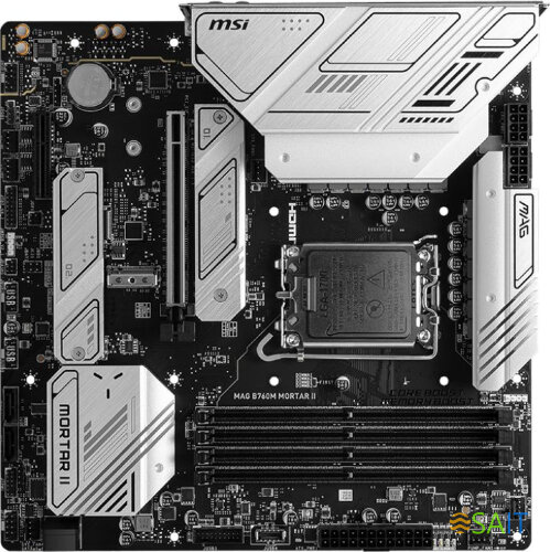 Материнская плата MSI MAG B760M MORTAR II Soc-1700 Intel B760 4xDDR5 mATX AC`97 8ch(7.1) 2.5Gg+HDMI+DP