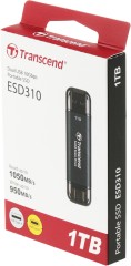 Накопитель SSD Transcend USB-C 1TB TS1TESD310C серый USB-A