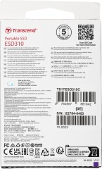 Накопитель SSD Transcend USB-C 1TB TS1TESD310C серый USB-A