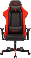 Кресло игровое A4Tech Bloody GC-870 черный/красный ромбик эко.кожа с подголов. крестов. металл