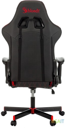 Кресло игровое A4Tech Bloody GC-870 черный/красный ромбик эко.кожа с подголов. крестов. металл