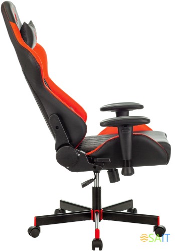 Кресло игровое A4Tech Bloody GC-870 черный/красный ромбик эко.кожа с подголов. крестов. металл